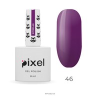 Изображение  Gel polish Pixel No. 046 (eggplant), 8 ml, Volume (ml, g): 8, Color No.: 46