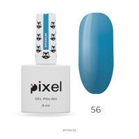Зображення  Гель-лак Pixel №056 (яскраво-блакитний), 8 мл
, Об'єм (мл, г): 8, Цвет №: 056