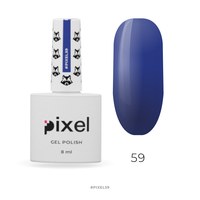 Изображение  Гель-лак Pixel №059 (темно-синий), 8 мл, Объем (мл, г): 8, Цвет №: 059