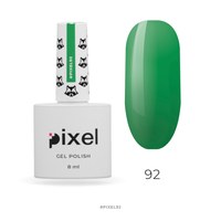 Изображение  Gel polish Pixel №092 (bright green), 8 ml, Volume (ml, g): 8, Color No.: 92
