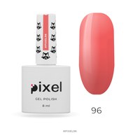 Изображение  Gel polish Pixel No. 096 (Indian red), 8 ml, Volume (ml, g): 8, Color No.: 96