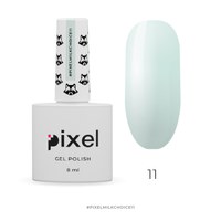Изображение  Gel polish Pixel Milk Choice No. 011 (milky blue), 8 ml, Volume (ml, g): 8, Color No.: 11