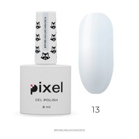 Изображение  Gel Polish Pixel Milk Choice No. 013 (milky pale lavender), 8 ml, Volume (ml, g): 8, Color No.: 13