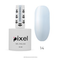 Зображення  Гель-лак Pixel Milk Choice №014 (молочно небесно-лавандовий), 8 мл, Об'єм (мл, г): 8, Цвет №: 014