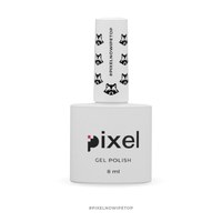 Зображення  Топ Pixel Top No Wipe - закріплювач для гель-лаку без липкого шару, 8 мл, Об'єм (мл, г): 8