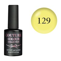 Изображение  Гель-лак Couture Colour 129 лимонно-желтый, 9 мл, Цвет №: 129