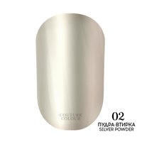 Изображение  Пудра-втирка Couture Colour Powder Silver 02, 0.5 г, Цвет №: 02
