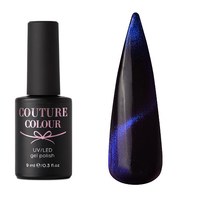 Изображение  Gel polish Couture Color Galaxy Touch GT05 blue-violet (effect 'Cat Eye'), 9 ml, Volume (ml, g): 9, Color No.: GT05