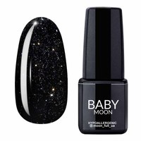 Изображение  Gel polish BABY Moon Dance Diamond No. 001 black-green with silver shimmer, 6 ml, Volume (ml, g): 6, Color No.: 1