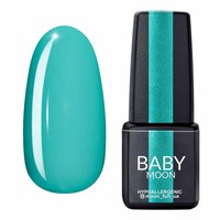 Изображение  Гель лак BABY Moon Green Sea №002 бело-зеленый яркий, 6 мл, Объем (мл, г): 6, Цвет №: 002