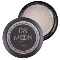 Изображение  Moon Full Poly Gel No. 08 Polygel for nail extension Nude with shimmer, 30 ml, Volume (ml, g): 30, Color No.: 8