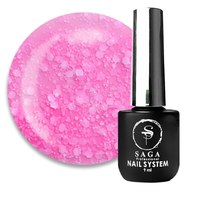 Изображение  Gel Polish SAGA Marmalade №03 pink with white confetti, 9 ml, Volume (ml, g): 9, Color No.: 3