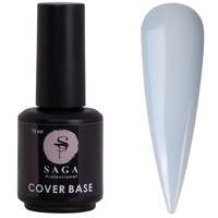 Изображение  Base for gel polish SAGA Cover Base Elastic No. 06 transparent gray-blue, 15 ml, Volume (ml, g): 15, Color No.: 6