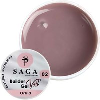 Зображення  Гель для нарощування SAGA Builder Gel Veil №02 бежево-рожевий, 30 мл, Об'єм (мл, г): 30, Цвет №: 02
