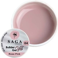 Изображение  Гель для наращивания SAGA Builder Gel Veil №04 сливочно-розовый, 30 мл, Объем (мл, г): 30, Цвет №: 04
