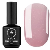 Изображение  Modeling gel SAGA Liquid Gel №19 dusty pink with microshine 15 ml, Volume (ml, g): 15, Color No.: 19