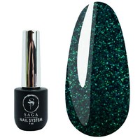 Изображение  Reflective gel polish SAGA Fiery Gel No. 23 emerald, 9 ml, Volume (ml, g): 9, Color No.: 23