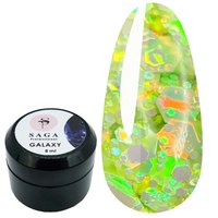 Зображення  Глітерний гель SAGA GALAXY glitter №14, 8 мл, Об'єм (мл, г): 8, Цвет №: 14