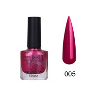 Изображение  Lacquer for stamping SAGA Stamping Shine No. 05 crimson mother-of-pearl, 8 ml, Volume (ml, g): 8, Color No.: 5