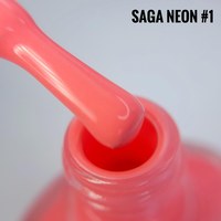 Изображение  Лак-краска для стемпинга SAGA Neon №01 коралловый, 8 мл
