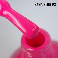 Зображення  Лак-фарба для стемпінгу SAGA Neon №02 рожевий, 8 мл