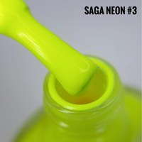 Зображення  Лак-фарба для стемпінгу SAGA Neon №03 жовтий, 8 мл