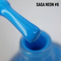 Зображення  Лак-фарба для стемпінгу SAGA Neon №06 блакитний, 8 мл
