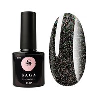 Изображение  Top without sticky layer SAGA Top №02 holographic, 8 ml