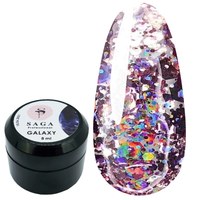 Зображення  Глітерний гель SAGA GALAXY glitter №02, 8 мл, Об'єм (мл, г): 8, Цвет №: 02