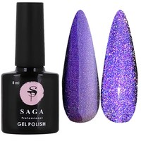 Изображение  Reflective gel polish SAGA Cat Chameleon №CC11 ultraviolet, 8 ml, Volume (ml, g): 8, Color: CC11