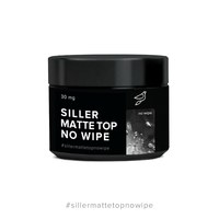 Изображение  Gel Polish Top Siller Professional Mate No Wipe, 30 ml