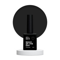 Изображение  Nails of the Day Let's Amsterdam Black - perfect black camouflage base for nails, 10 ml, Volume (ml, g): 10, Color No.: Black