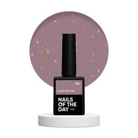 Изображение  Nails of the Day Malbec base potal 04 - fantastic stained glass base with gold tal, 10 ml, Volume (ml, g): 10, Color No.: 4