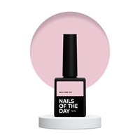 Зображення  Nails of the Day Milky pink top – ніжний молочно-рожевий топ без липкого шару для нігтів, 10 мл, Об'єм (мл, г): 10, Цвет №: Milky Pink