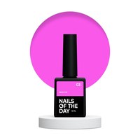 Зображення  Nails of the Day Neon top 03 – яскраво-рожевий топ без липкого шару для нігтів, 10 мл, Об'єм (мл, г): 10, Цвет №: 03