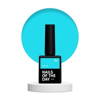 Изображение  Nails of the Day Neon top 04 - neon blue top without a sticky layer for nails, 10 ml, Volume (ml, g): 10, Color No.: 4