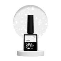 Изображение  Nails of the Day Potal base 14 – нежно-молочная база с белой стильной талью, 10 мл., Объем (мл, г): 10, Цвет №: 14