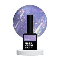 Изображение  Nails of the Day Potal base 20 - pale lilac base with holographic stylish tal, 10 ml., Volume (ml, g): 10, Color No.: 20