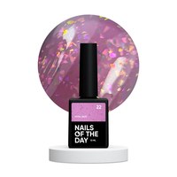 Изображение  Nails of the Day Potal base 22 - mauve base with holographic stylish tal, 10 ml., Volume (ml, g): 10, Color No.: 22
