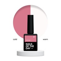 Изображение  Nails of the Day Termo base 01 – saw rose + milk thermo base, 10 ml