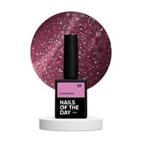Изображение  Nails of the Day Reflective base 07 - camouflage reflective base with shimmer (hot pink), 10 ml, Volume (ml, g): 10, Color No.: 7