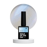 Изображение  Nails of the Day Shell top 02 - pearl top with a blue rub without a sticky layer, 10 ml, Volume (ml, g): 10, Color No.: 2