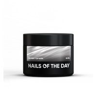 Изображение  Nails of the Day Glossy top wipe – глянцевый топ с липким слоем, без уф-фильтраов, 30 мл
