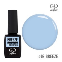 Зображення  База кольорова GO Active Tint Base 02 Breeze, пастельно-блакитний, 10 мл, Об'єм (мл, г): 10, Цвет №: 02