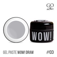 Зображення  Гель-паста Go Active Gel Paste Wow Draw 03 сірий, 4 г, Об'єм (мл, г): 4, Цвет №: 03