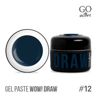 Изображение  Гель-паста Go Active Gel Paste Wow Draw 12 темно-синий, 4 г, Объем (мл, г): 4, Цвет №: 12