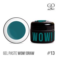 Изображение  Гель-паста Go Active Gel Paste Wow Draw 13 темно-бирюзовый, 4 г, Объем (мл, г): 4, Цвет №: 13