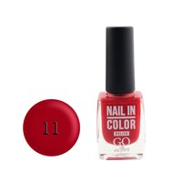 Изображение  Лак для ногтей Go Active Nail in Color 011 красный, 10 мл, Объем (мл, г): 10, Цвет №: 011