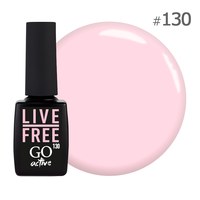 Зображення  Гель-лак GO Active 130 Live Free рожеве молоко, 10 мл, Об'єм (мл, г): 10, Цвет №: 130