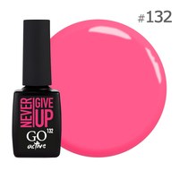 Изображение  Gel polish GO Active 132 Never Give Up pink, 10 ml, Volume (ml, g): 10, Color No.: 132